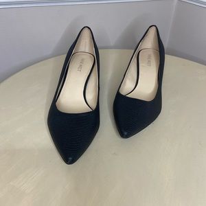 Nine West Black Kitten Heels size 9M